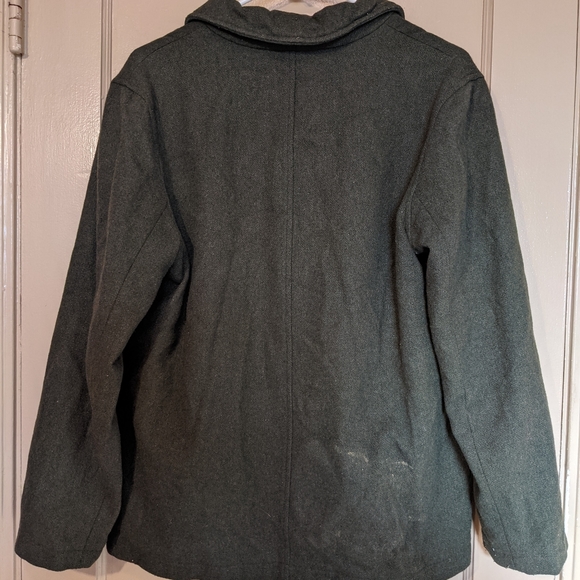 SOLD ✅ Gap Size L Wool Coat Green - Picture 2 of 9